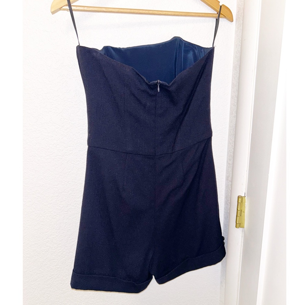 SEA New York Wool & Silk Strapless Playsuit Romper in NAVY SZ: 6 - Picture 14 of 14